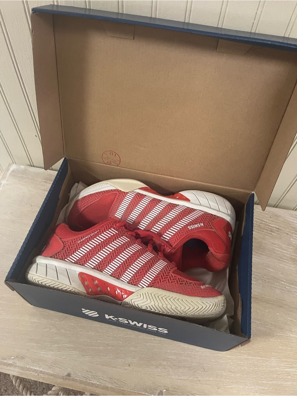 K-Swiss Red Hypercourts Shoes